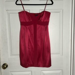 Nicole Miller Pink Strapless Dress